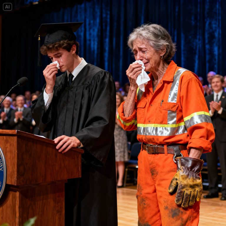 Ils se sont moqués de moi parce que je suis le fils d'un éboueur — mais à la remise des diplômes, je n'ai prononcé qu'une seule phrase… et tout le monde s'est tu et a pleuré…